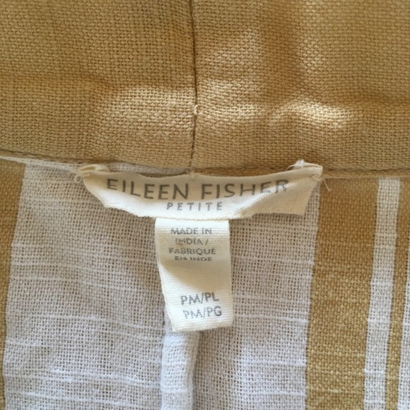 Eileen Fisher Organic Cotton Striped Doubleweave Reed Kimono Jacket PM/PL Boho - Picture 8 of 13